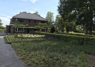 Renovatie voor- en achtertuin in Stoutenburg